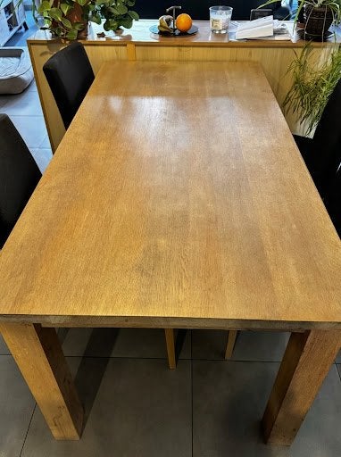 Eettafel / Keukentafel van massief hout (90x180 cm), Huis en Inrichting, Ophalen