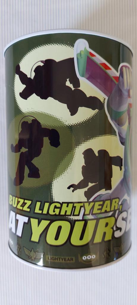 Nieuwe spaarpot Buzz Lightyear., Verzamelen, Ophalen of Verzenden, Nieuw, Metaal of Blik, Strip- of Tekenfilmfiguur