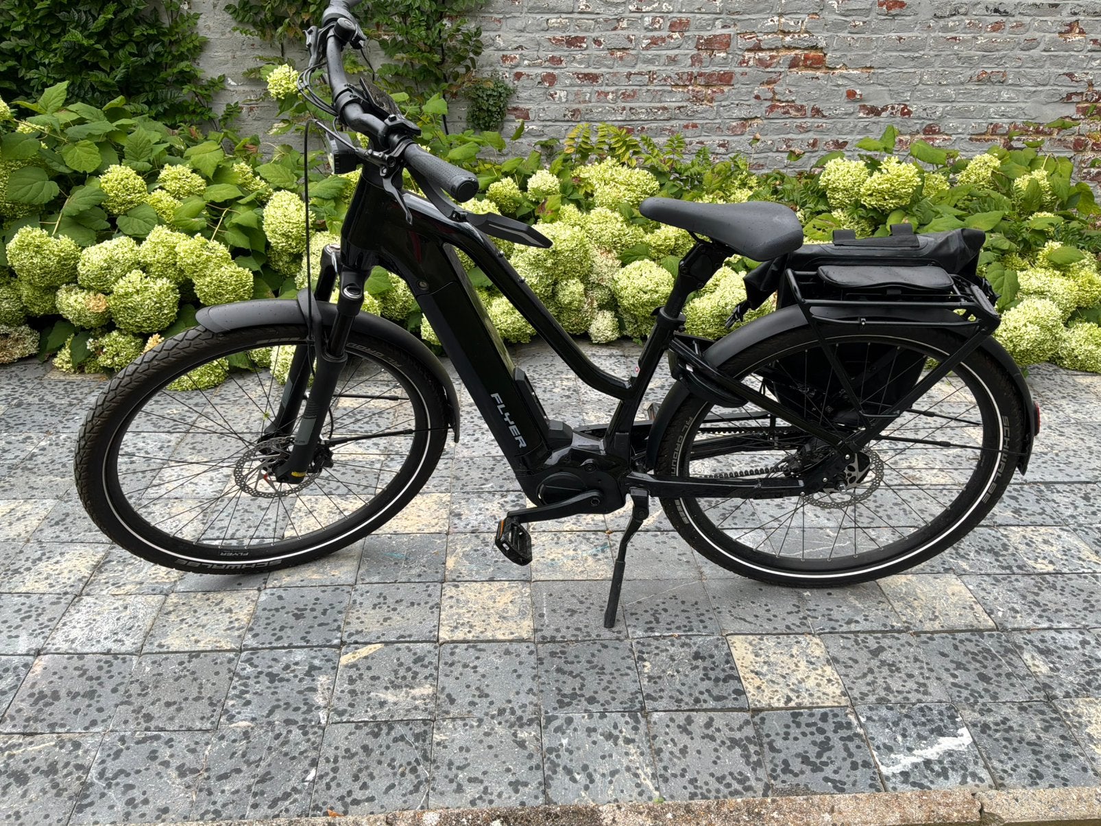 Flyer Upstreet 7 – 630 Wh – Pearl Black Gloss – Maat S, Ophalen, Zo goed als nieuw, Overige merken