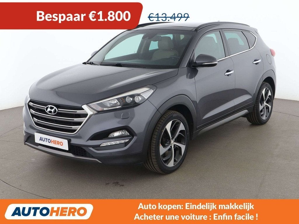 Hyundai Tucson 2.0 CRDi Trend blue 2WD (bj 2015), Auto's, Beige, 1770 kg, 136 pk, 127 g/km