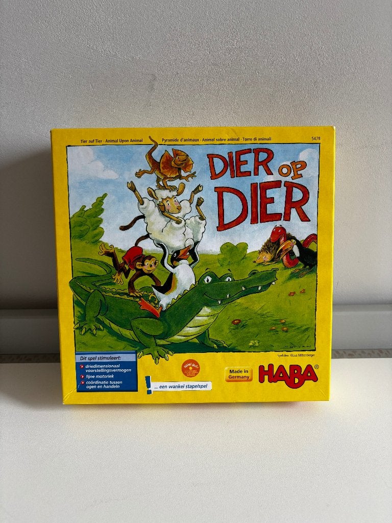 Jeu de société Haba pyramide d'animaux - comme neuf, Enlèvement ou Envoi, Comme neuf, Haba