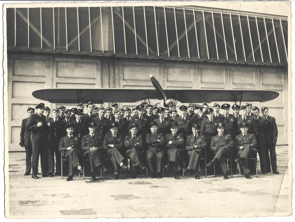 Groepsfoto Belgische piloten (groot formaat), Ophalen of Verzenden, Luchtmacht, Foto of Poster