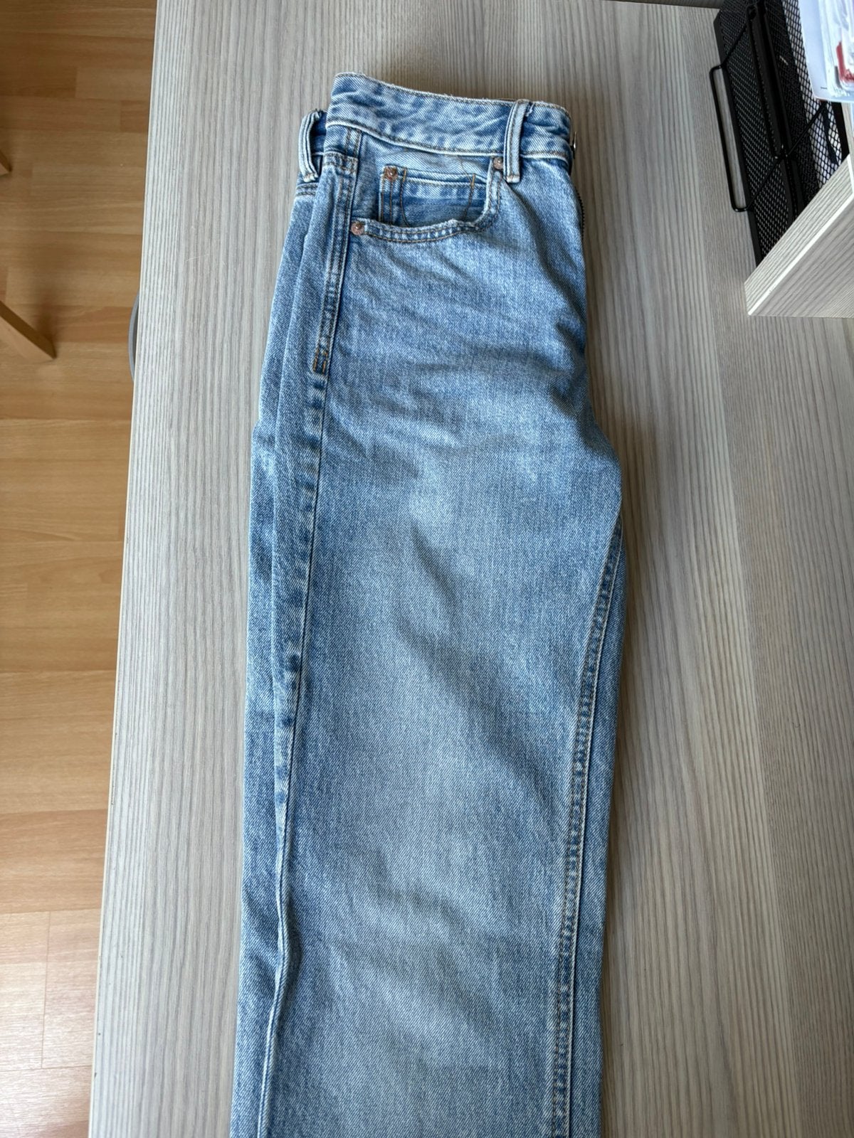 Blauwe jeans van stradivarius, Enlèvement, Comme neuf, Bleu, W28 - W29 (confection 36)
