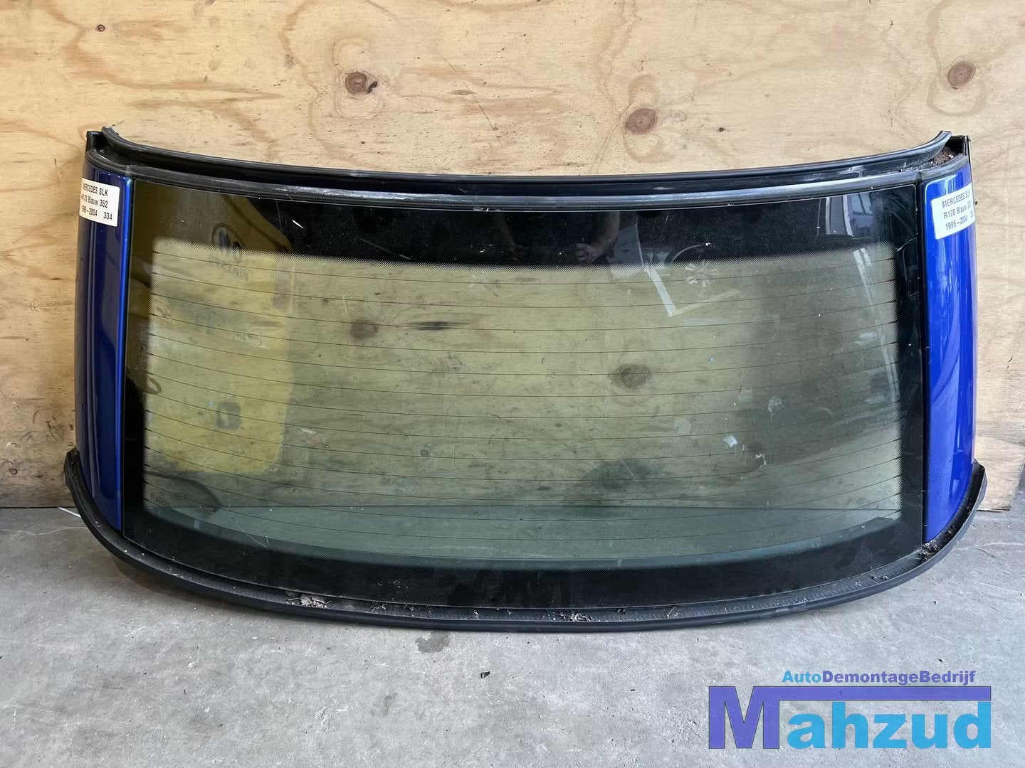MERCEDES SLK R170 BLAUW 352 DAK raam achter 1996-2004, Mercedes-Benz, Utilisé, Mercedesstrasse 120
70372  Stuttgart, DE, Dialog@mercedes-benz.com