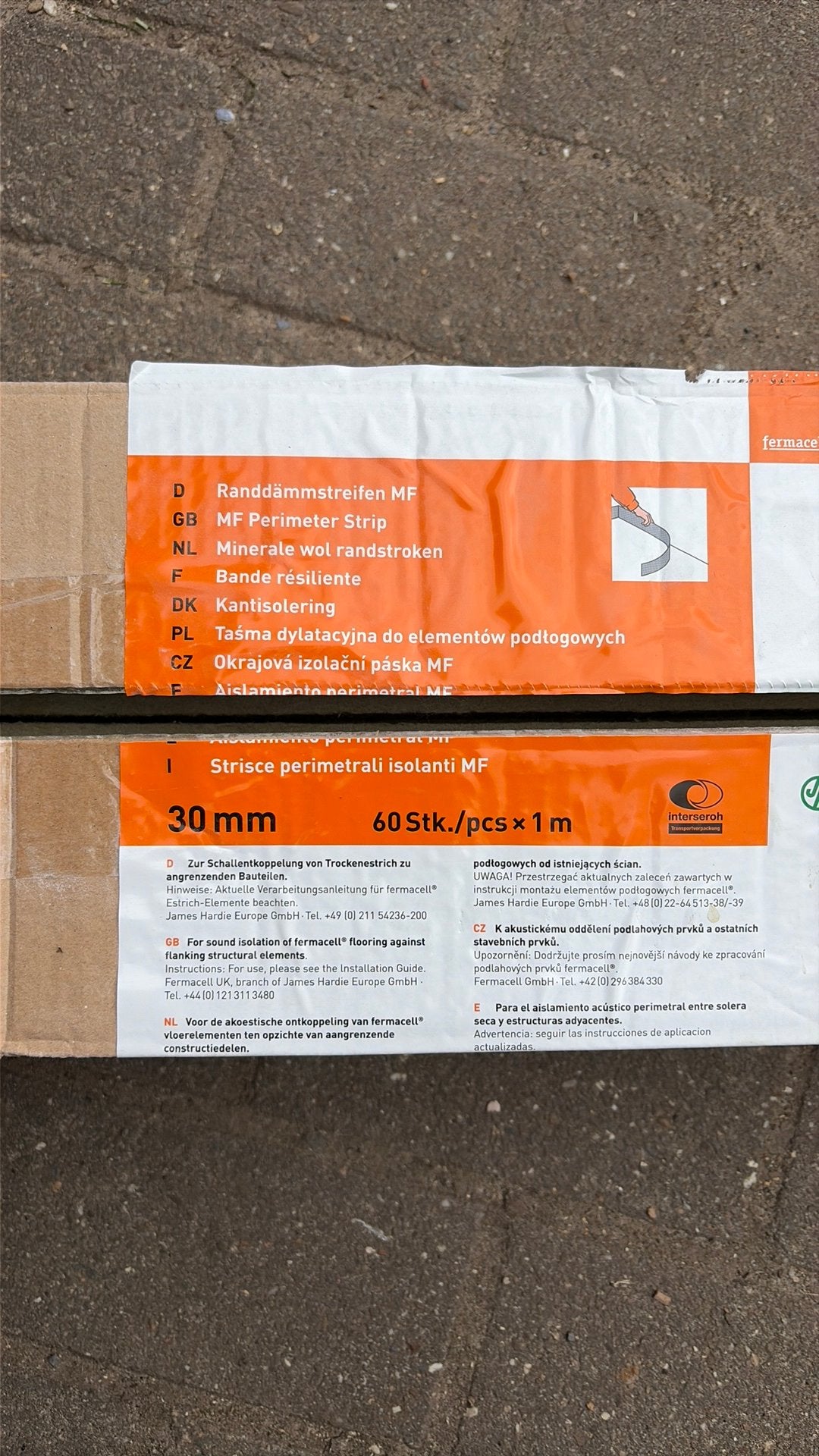 Fermacell randstroken 30mm x 1m, Doe-het-zelf en Bouw, Ophalen, Zo goed als nieuw