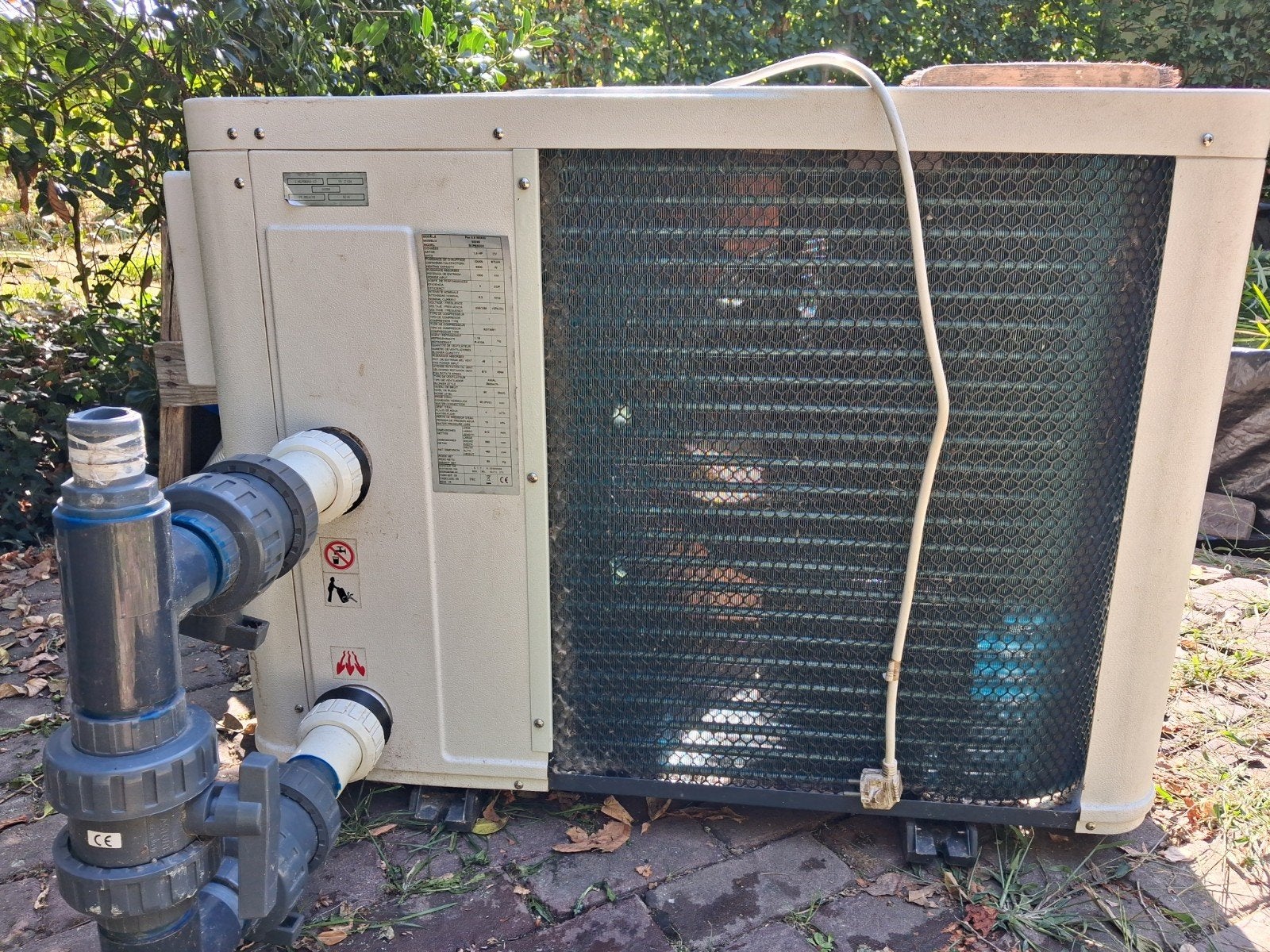 warmtepomp voor zwembad, Enlèvement