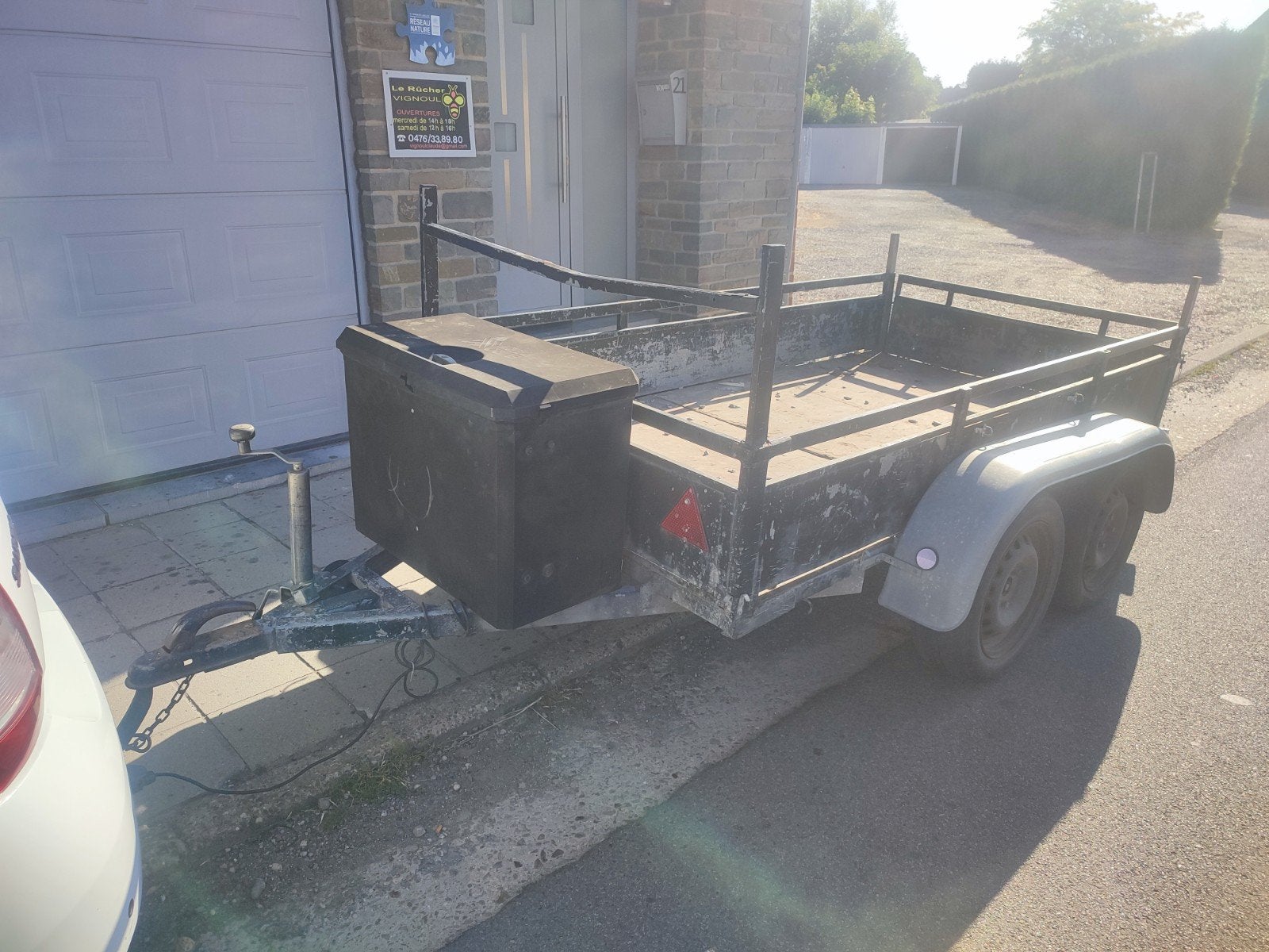 Remorque -750kgs permis B, Enlèvement, Utilisé