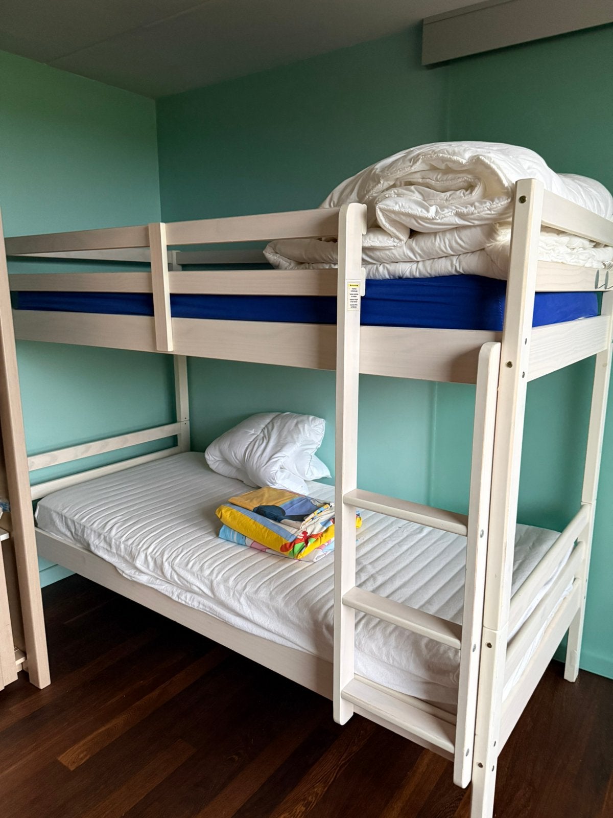 Heel stevig stapelbed met lattenbodem, Ophalen, 210 cm, Minder dan 160 cm, Stapelbed