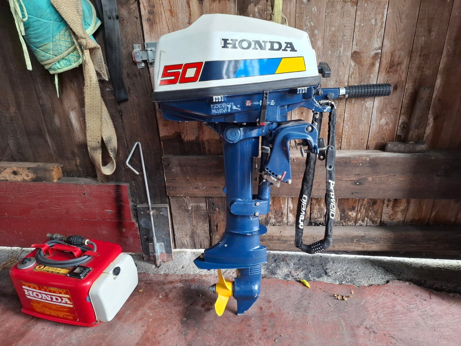 HONDA buitenboordmotor 5cv, Watersport en Boten, Ophalen, 5 tot 10 pk, Viertaktmotor, Zo goed als nieuw