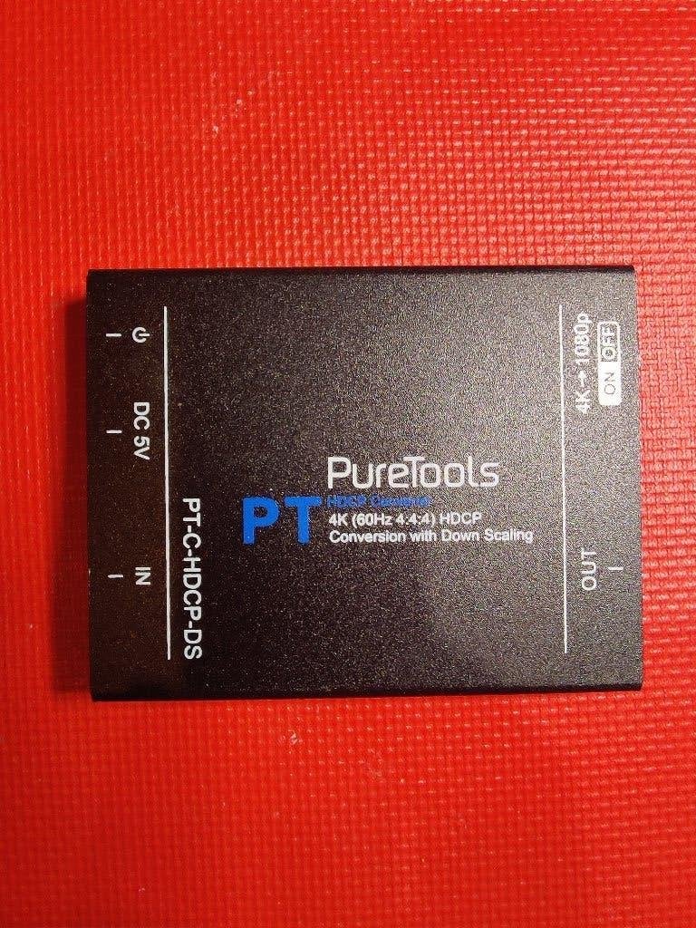 PureTools PT-C-HDCP-DS convertisseur HDMI 4K, TV, Hi-fi & Vidéo, Enlèvement, Comme neuf