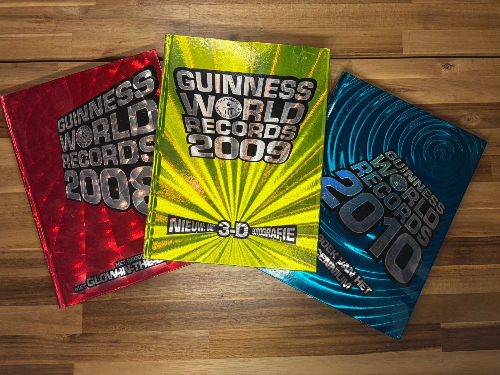 Guinnes world records boeken - 2008 - 2009 - 2010, Livres, Encyclopédies, Tome à part, Enlèvement, Utilisé, Autres sujets/thèmes