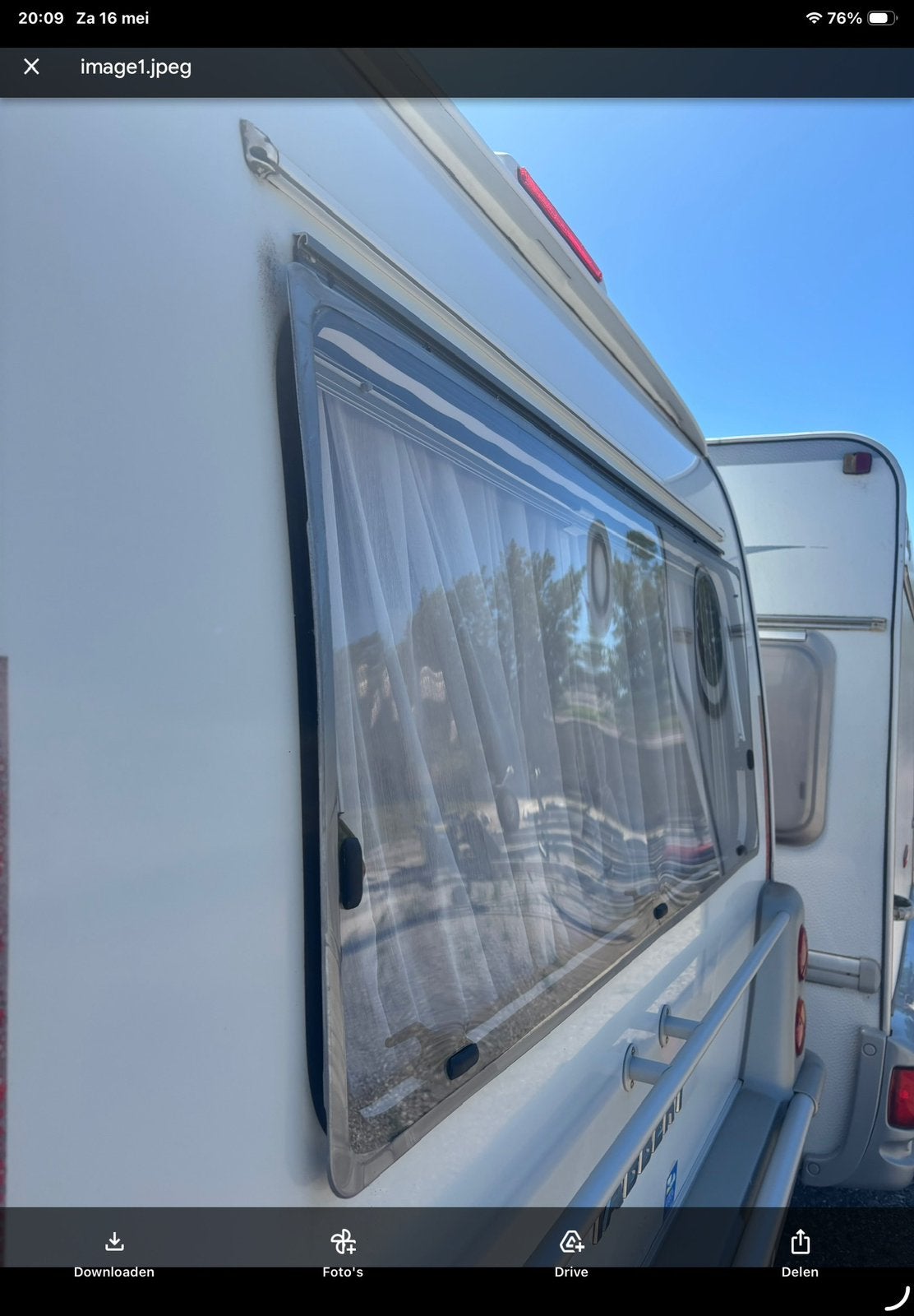 Gezocht raam 1600x600 voor Tabbert, Caravans en Kamperen, Ophalen of Verzenden, Zo goed als nieuw