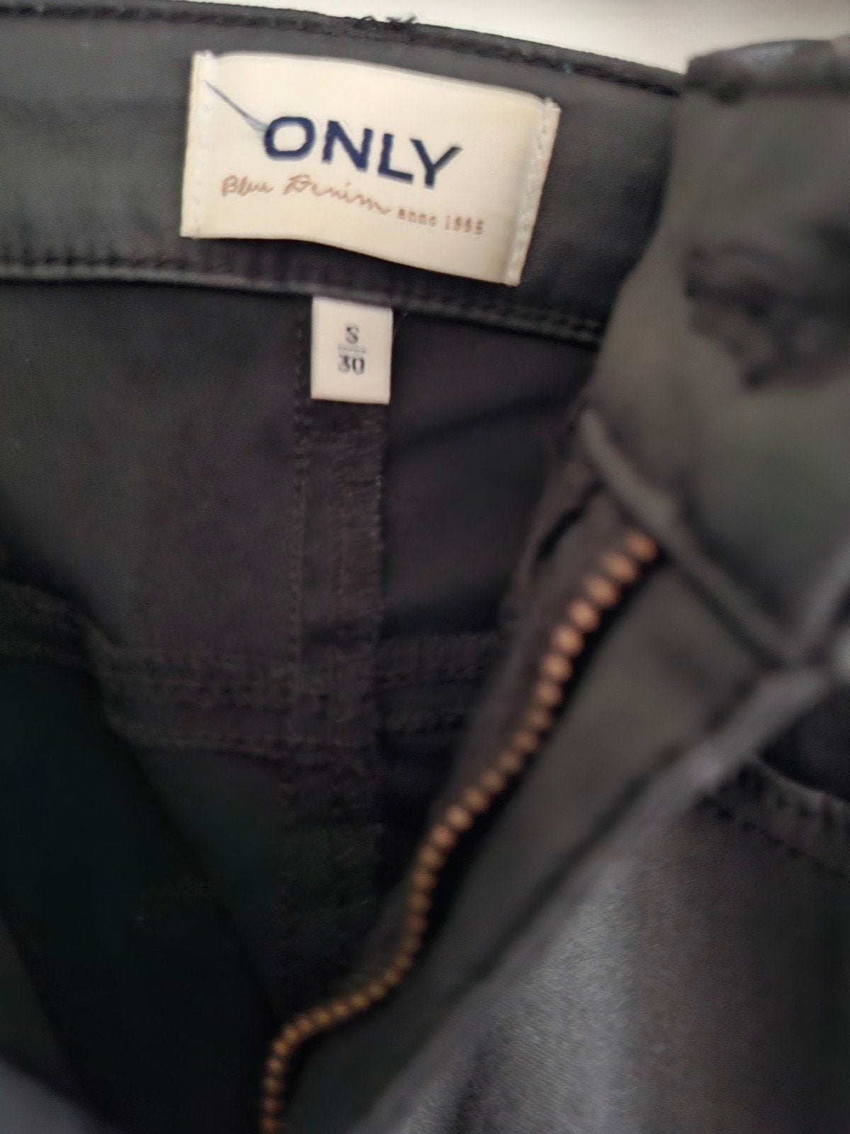 Only leather like broek stretch, Only, Zwart, Nieuw, Ophalen of Verzenden