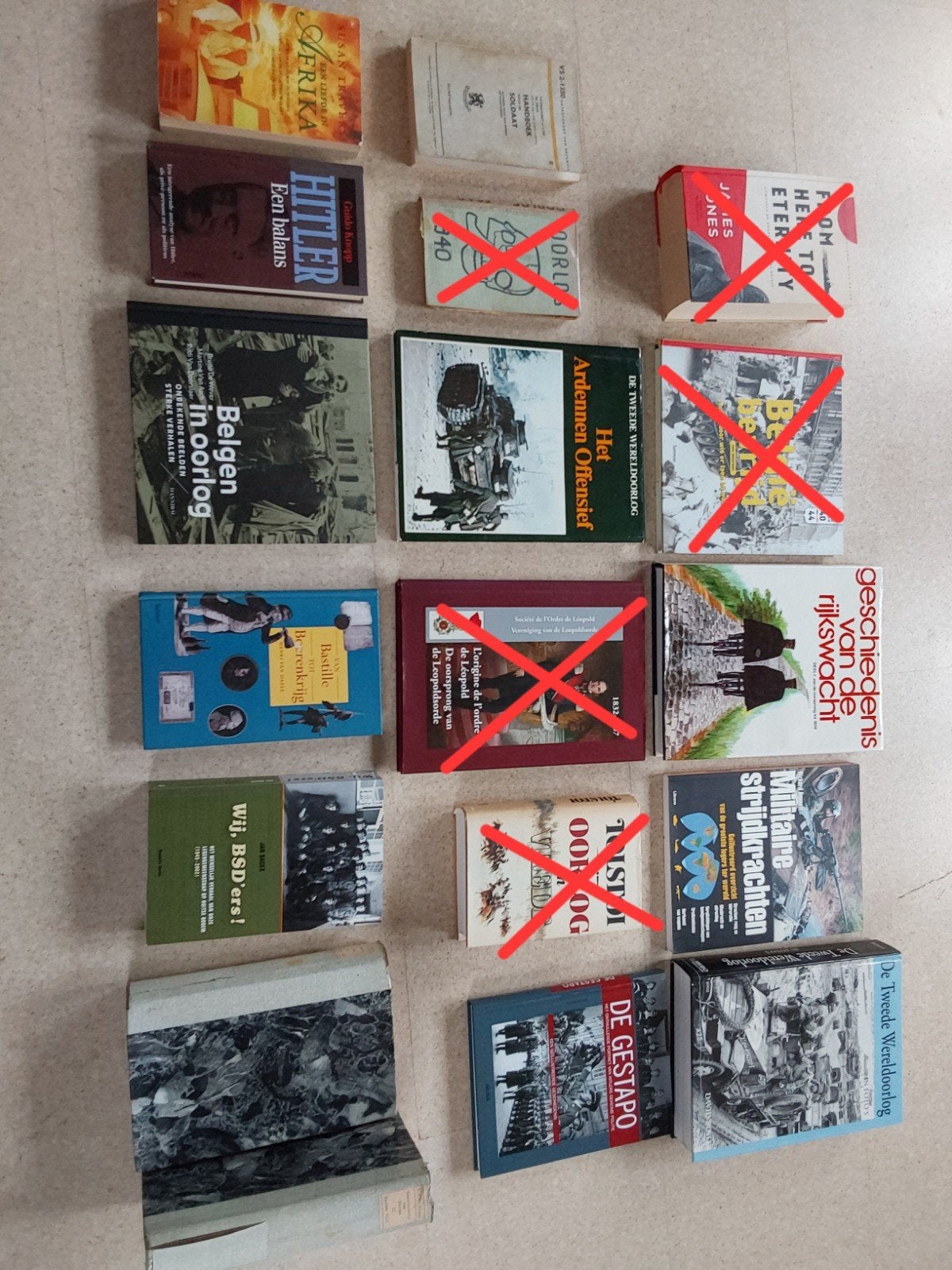 laatste boeken allerlei militaire onderwerpen, Ophalen, Tweede Wereldoorlog, Zo goed als nieuw