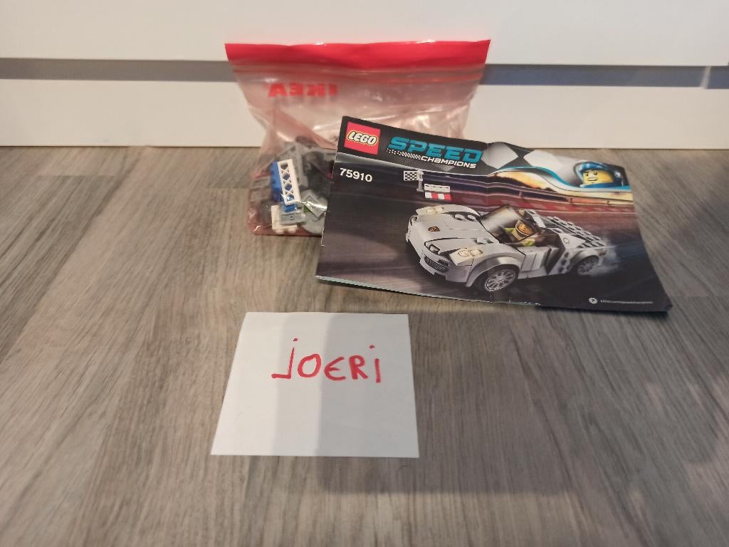 75910 Porsche 918 Spyder LEGO, Ophalen of Verzenden, Zo goed als nieuw