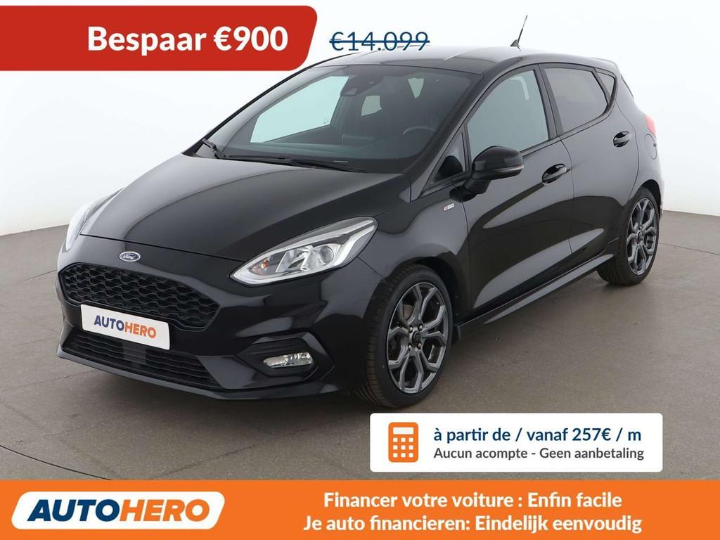 Ford Fiesta 1.0 EcoBoost ST-Line (bj 2020, automaat), Auto's, Stof, 5 deurs, Fiësta, 74 kW