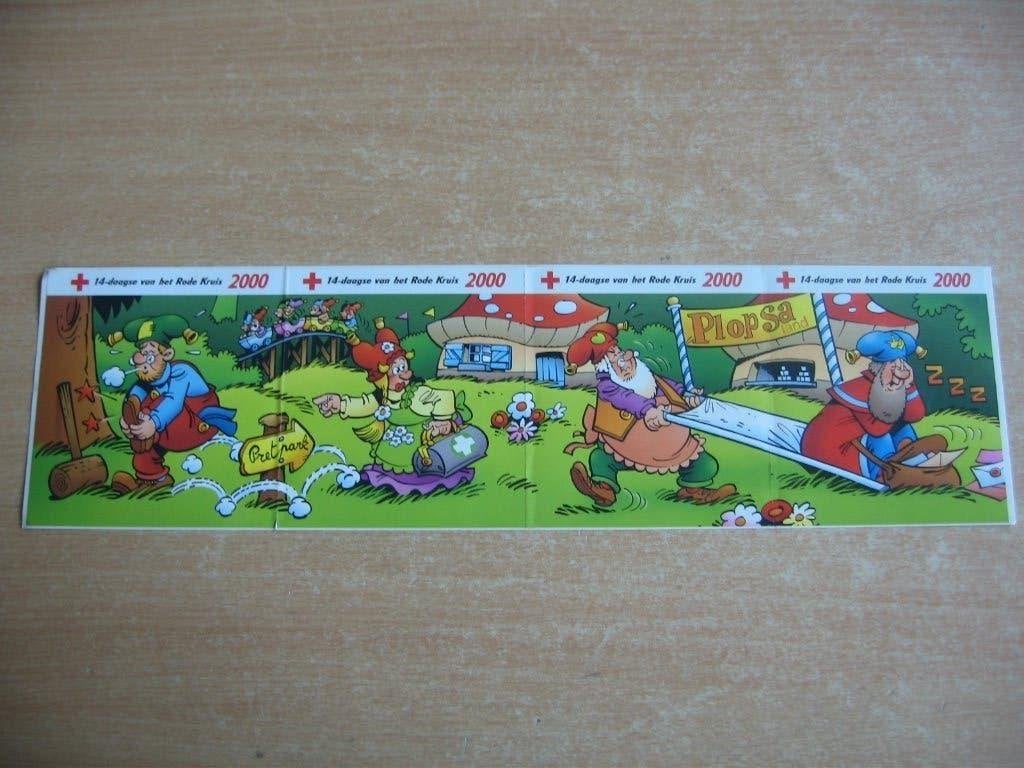 Kabouter Plop : Sticker Rode Kruis 2000., Boeken, Eén stripboek, Ophalen of Verzenden, Zo goed als nieuw