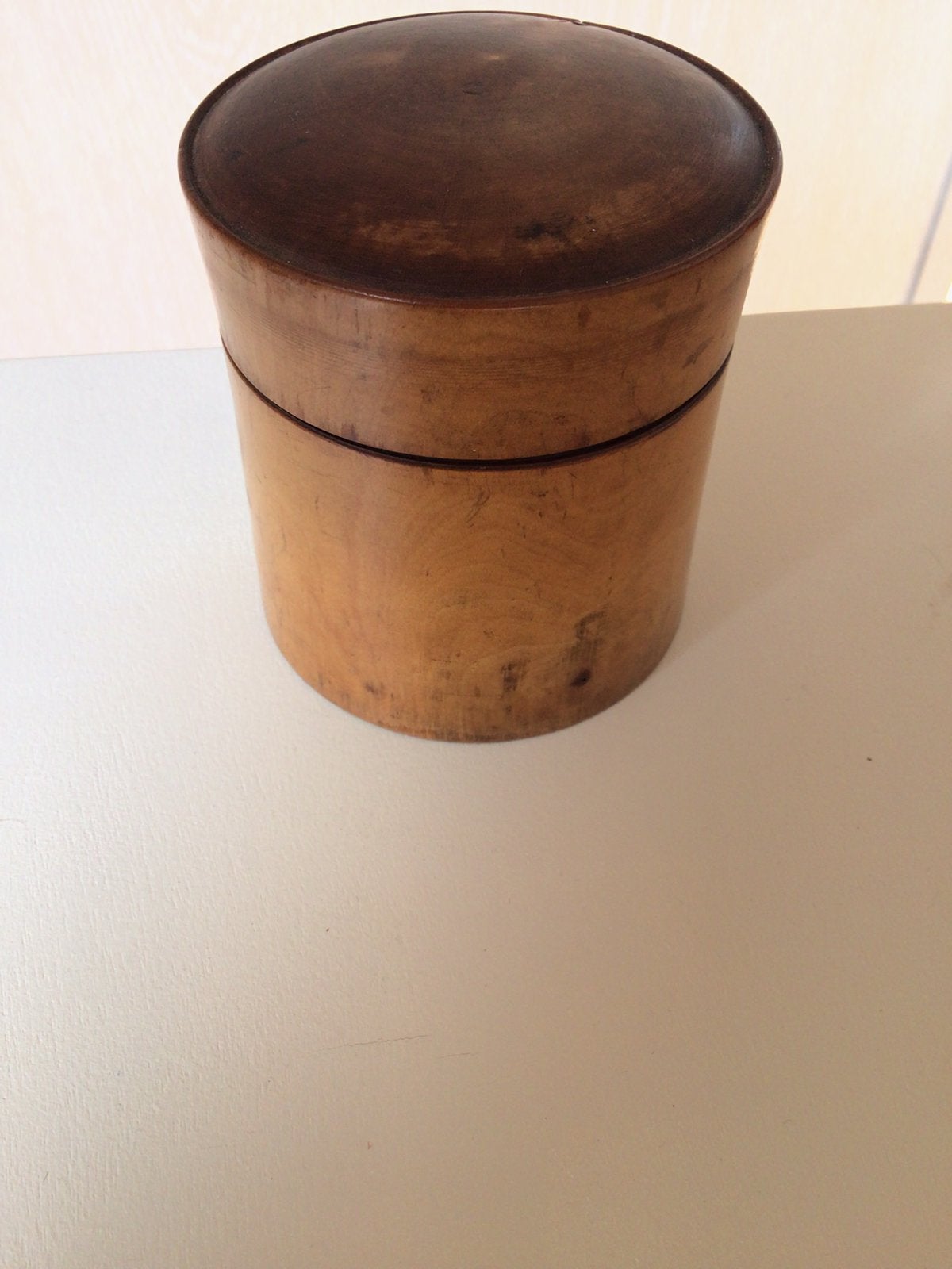 Houten doosje buxushout, Ophalen of Verzenden