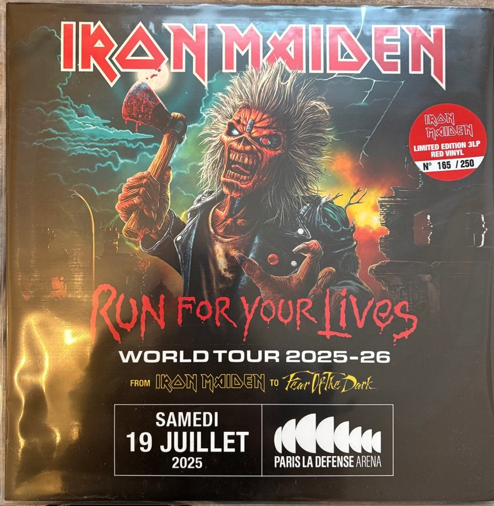 Iron Maiden - Run For Your Lives - Paris 2025 3LP, CD & DVD, Vinyles | Hardrock & Metal, 12 pouces, Enlèvement ou Envoi, Coffret
