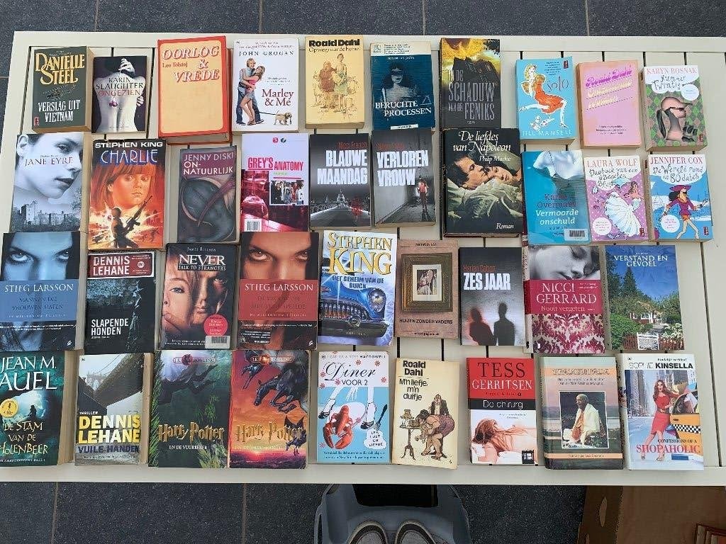 Doos met 33 boeken, Boeken, Stock en Verzamelingen, Ophalen, Zo goed als nieuw