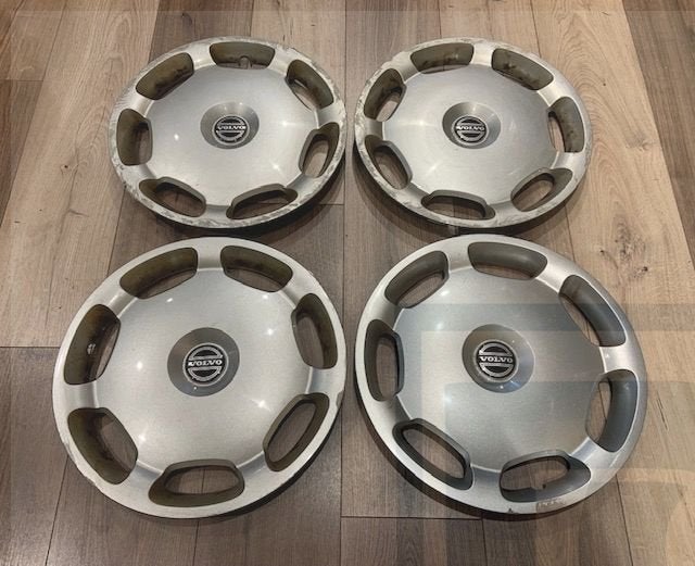 Wieldop Volvo, Set, 15 Inch, Wielkap, Wheel Cover, Hub Cap,, Ophalen of Verzenden, Gebruikt