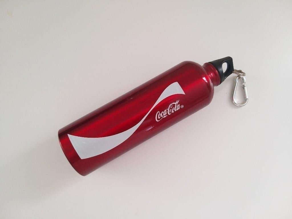 Coca Cola 750 ml collectie rode metalen fles water, Ophalen of Verzenden, Nieuw