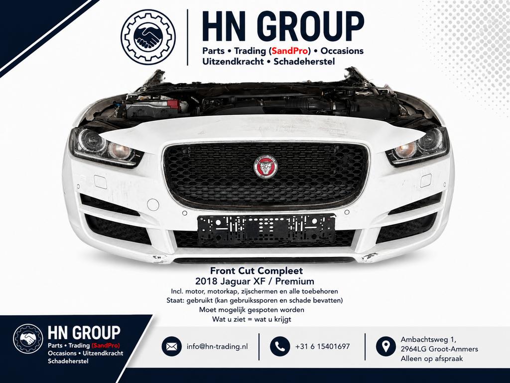 Jaguar XF 2018 Incl Motor Motorkap Zijschermen, Gebruikt, -, -, Ophalen of Verzenden
