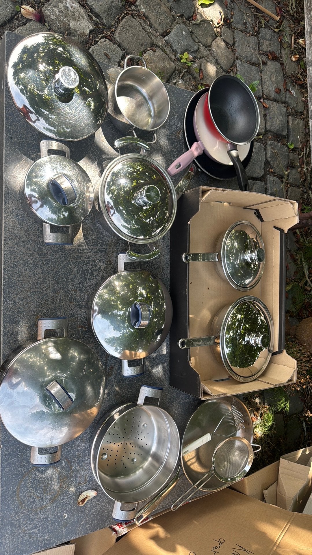 Casseroles et poêles, Maison & Meubles, Enlèvement, Utilisé, Inox