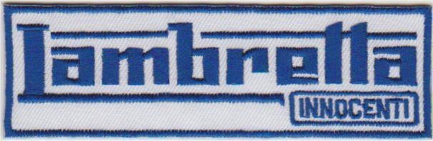 Lambretta Innocenti stoffen opstrijk patch embleem #4, Envoi, Neuf