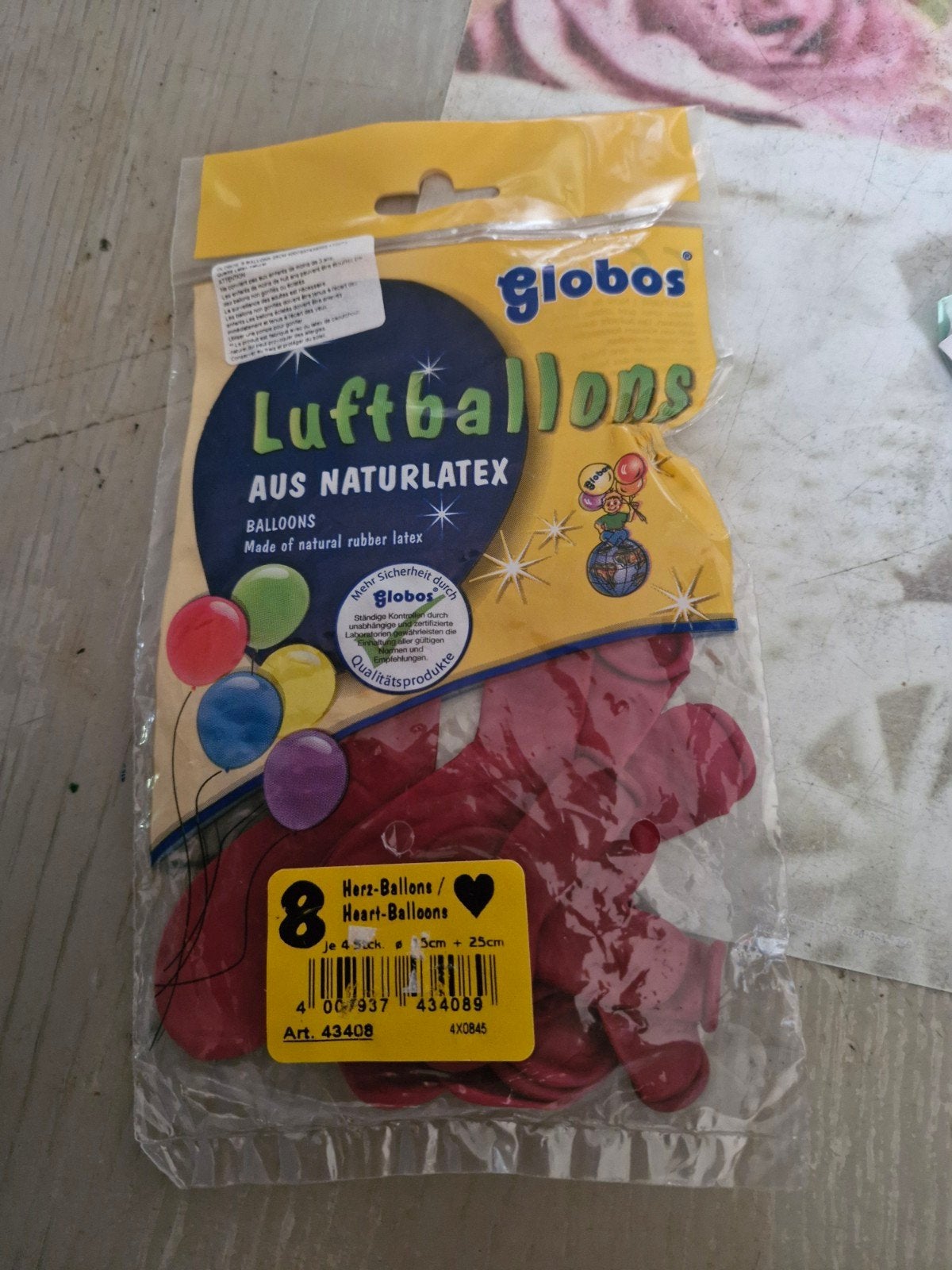 nouveau 8 ballon coeurs en bonne etat, Ophalen of Verzenden, Nieuw