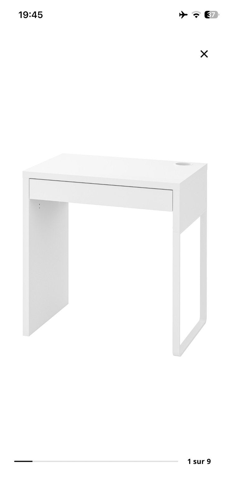 Bureau MICKE IKEA, Enlèvement, Comme neuf