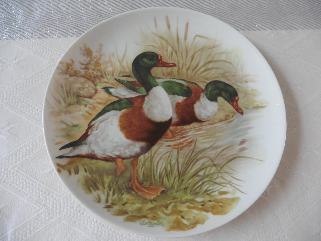 Assiette décorative en porcelaine - décor animalier, Antiquités & Art, Enlèvement