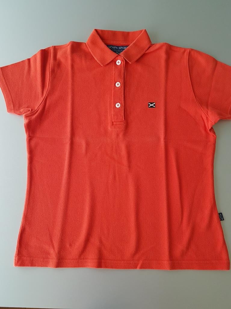 Scapa Sports oranje polo maat XS, Kleding | Dames, Scapa Sports, Oranje, Ophalen of Verzenden, Korte mouw