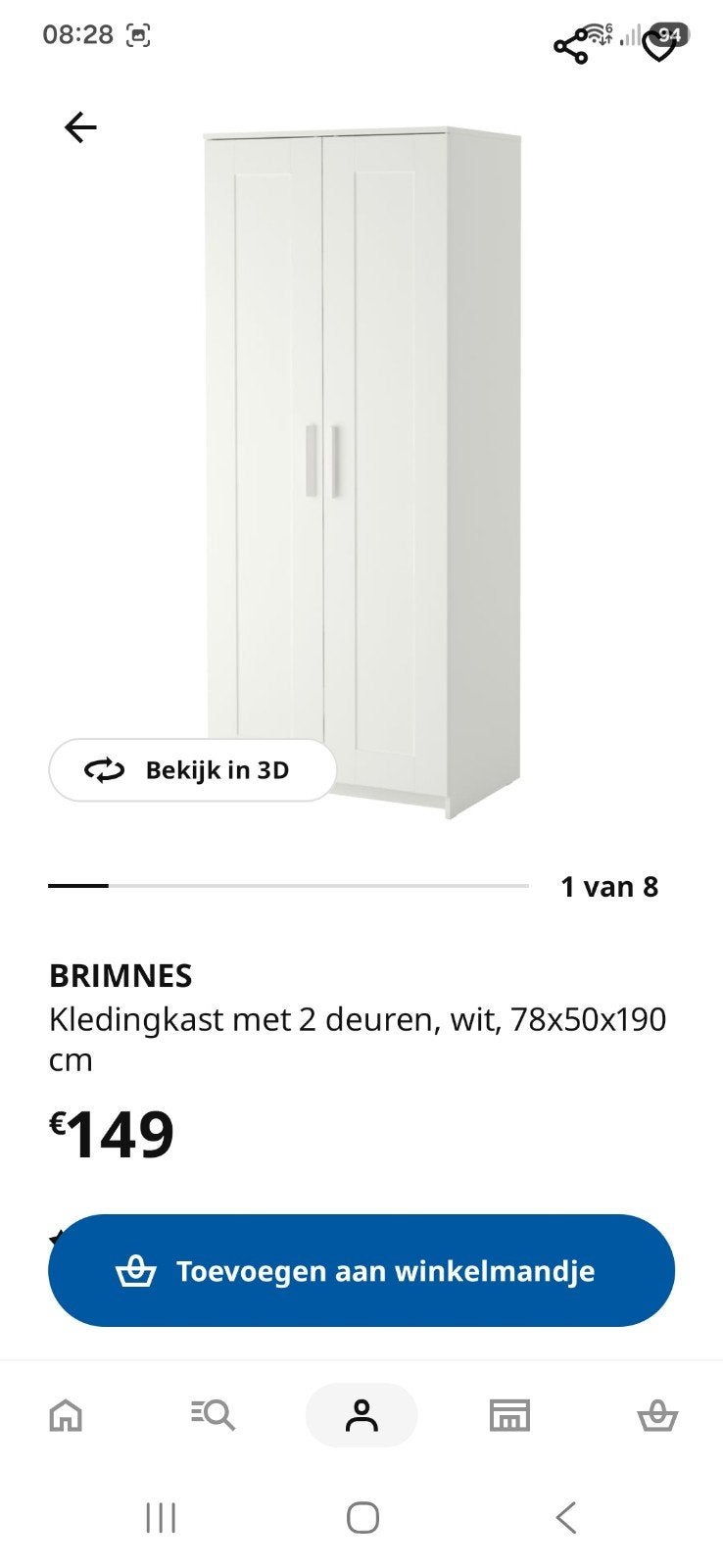 kleerkast ikea, Huis en Inrichting, Ophalen