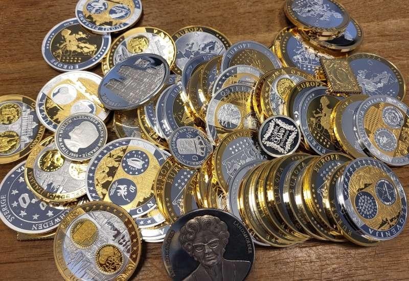 500 gram puur zilveren penningen, Ophalen of Verzenden, Zilver