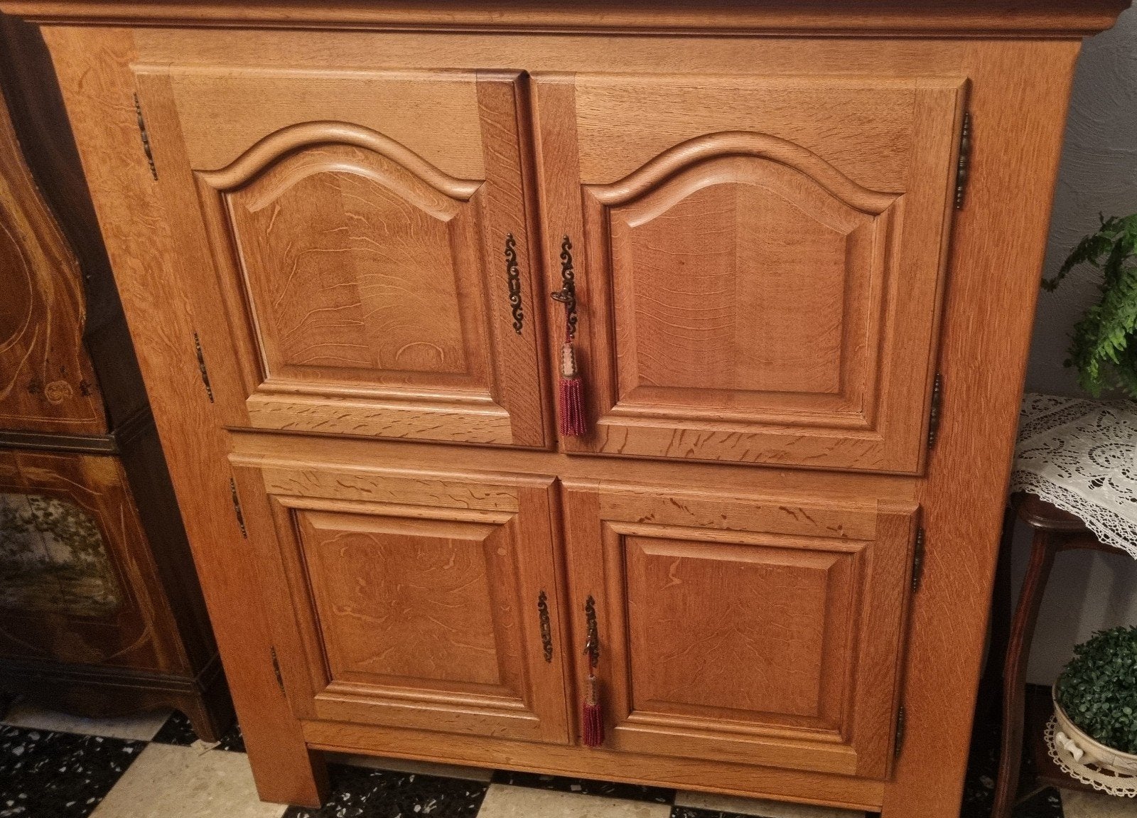Meuble buffet en bois / meuble à bar en bois, Maison & Meubles, Enlèvement, Utilisé, 120 à 170 cm, 120 à 170 cm