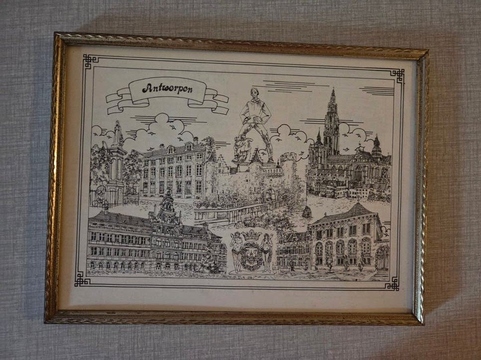 Cadre vintage des années 70 à Anvers., Enlèvement ou Envoi