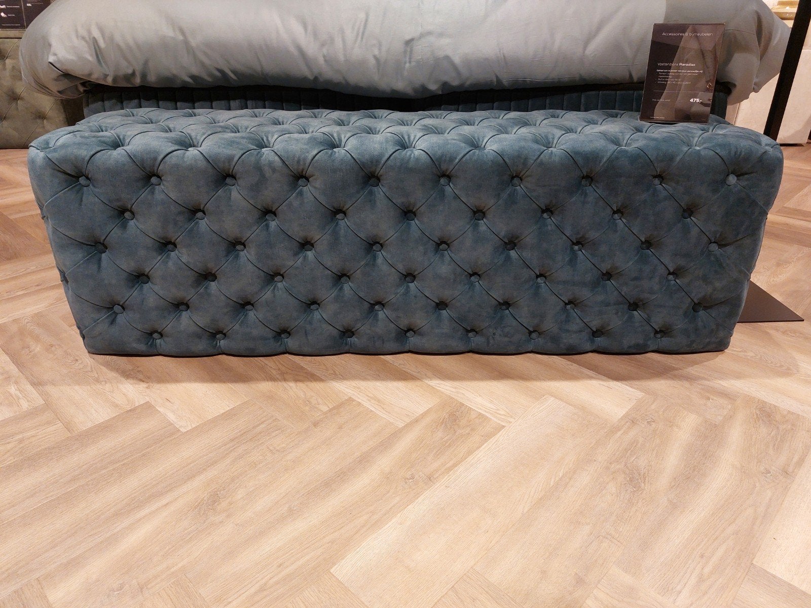 Voetbank Paradisio + 2 poefjes (Splinternieuw), Ophalen, 125 cm of meer, Nieuw, Landelijk