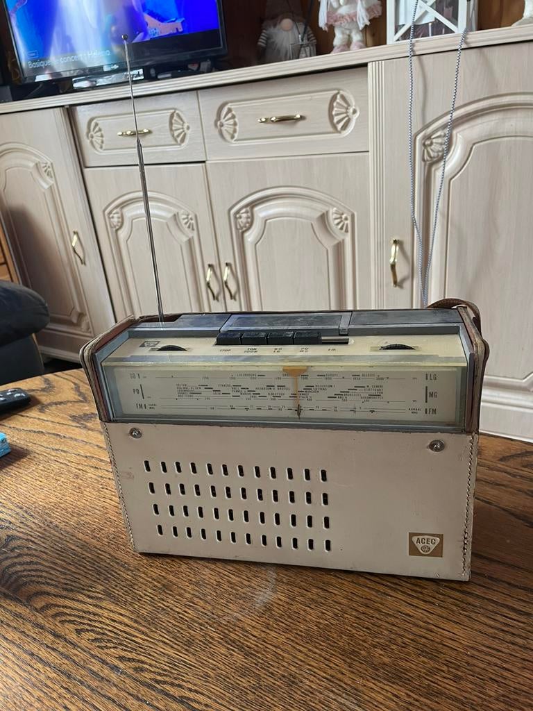 Radio ACEC vintage – Tout d’origine, Enlèvement ou Envoi, Utilisé, Radio