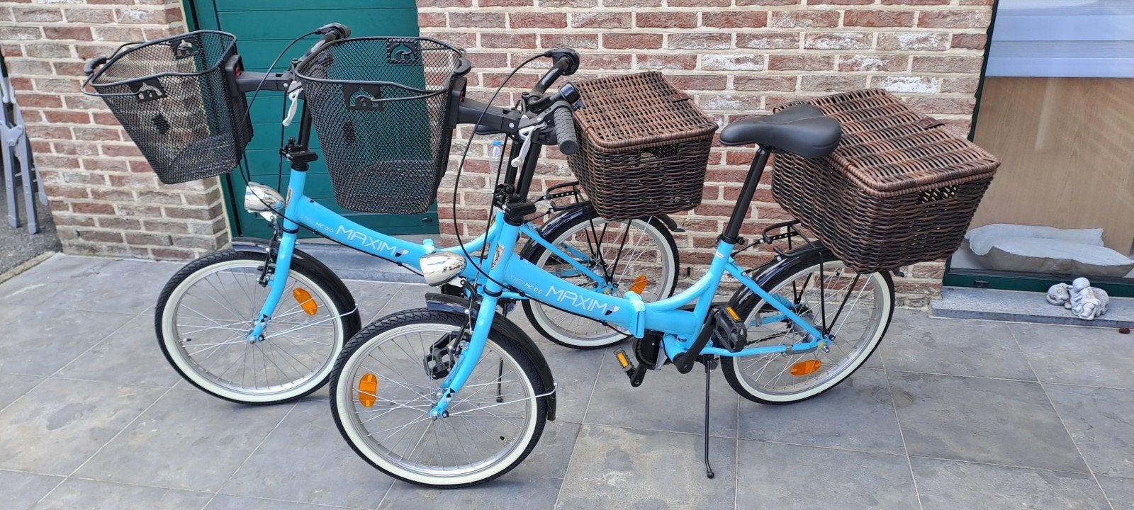 kamperen / 2  plooibare mini fietsen, Fietsen en Brommers, Fietsen | Vouwfietsen, Ophalen, Zo goed als nieuw, Totaal opvouwbaar