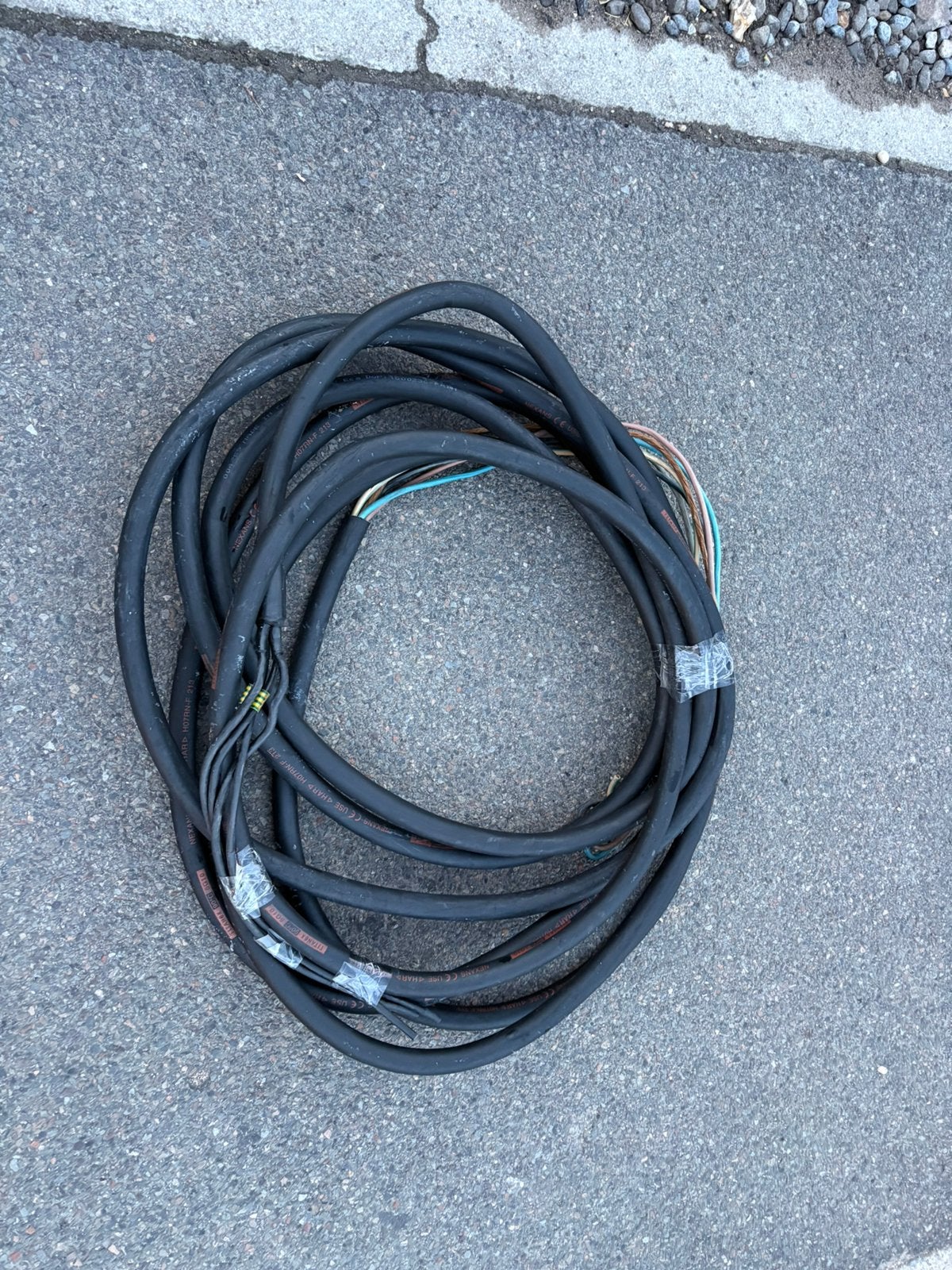 Flexibele elektrische kabel H07RN-F 5G10 — 5 10 mm², Doe-het-zelf en Bouw, Ophalen, Zo goed als nieuw