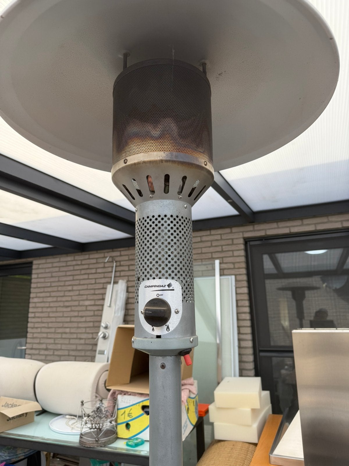 Gaskachel voor buiten - terraskachel, Tuin en Terras, Ophalen, Gebruikt, Gas, Vloer