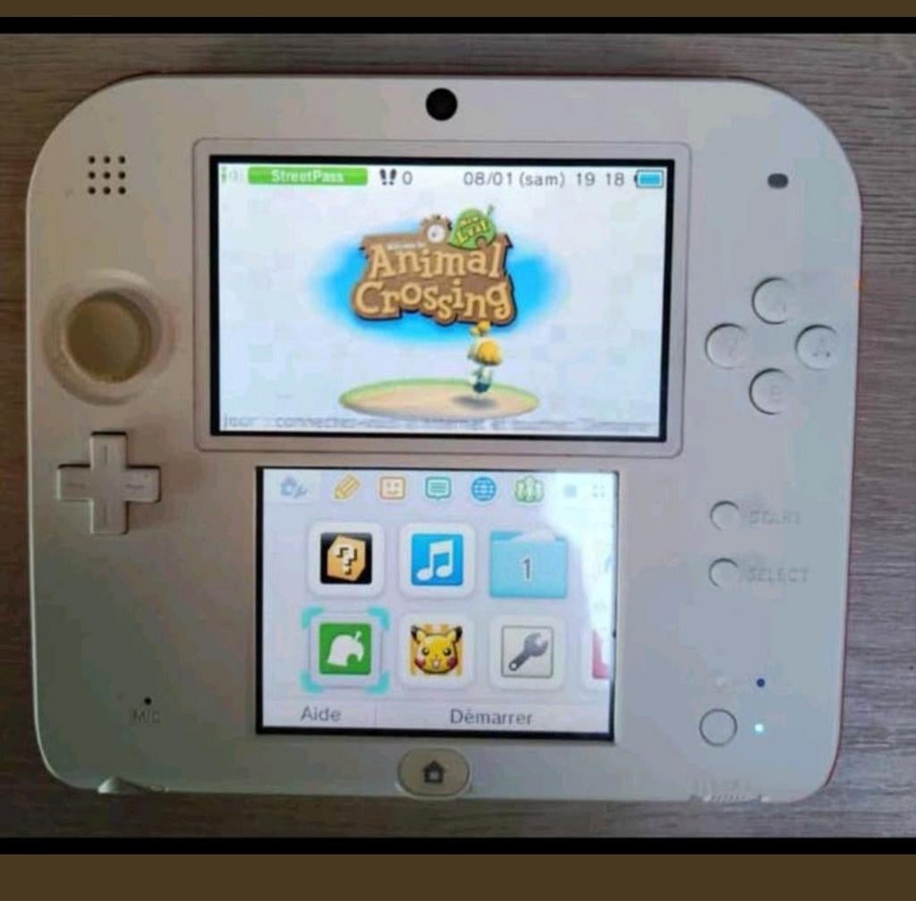 Mario Nintendo DS blanc/rouge. pack complet 5 jeux-Animal cr, Enlèvement