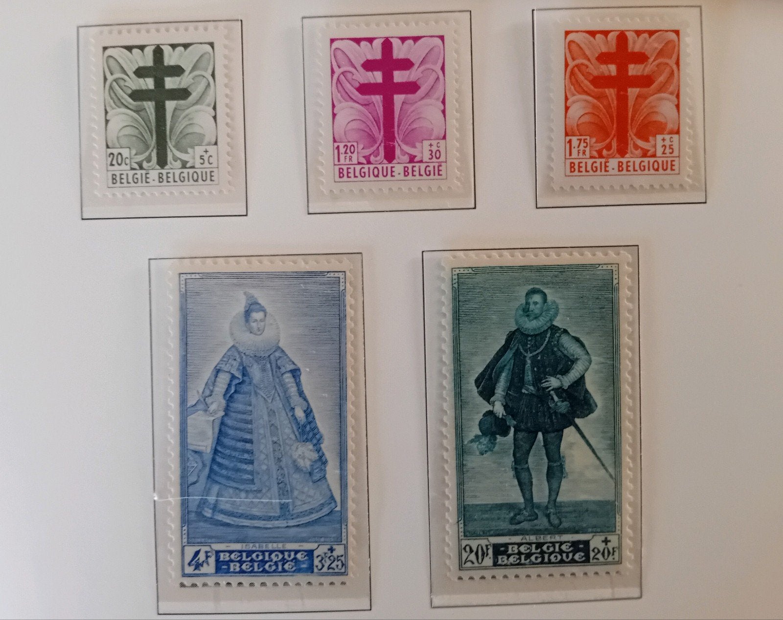 Timbres de Belgique n 787/791** lot 157P, Enlèvement ou Envoi, Neuf