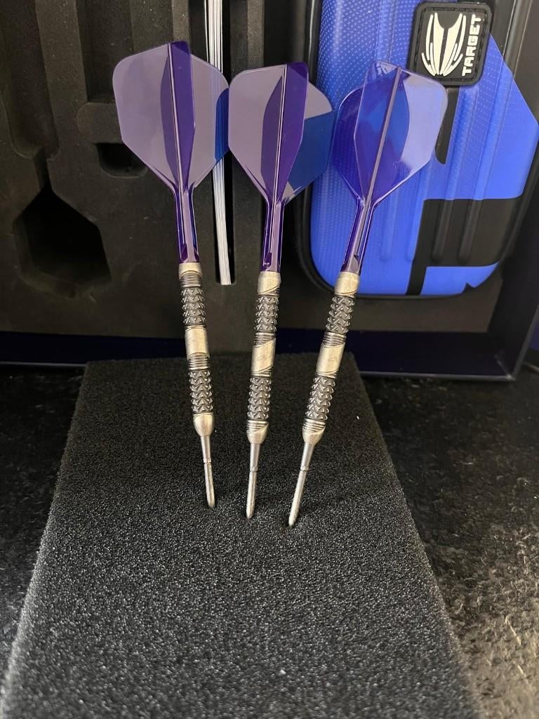 TARGET 975 Ultra Marine 01 24Gr Swiss steel Tip 97.5%, Ophalen, Zo goed als nieuw, Pijlen