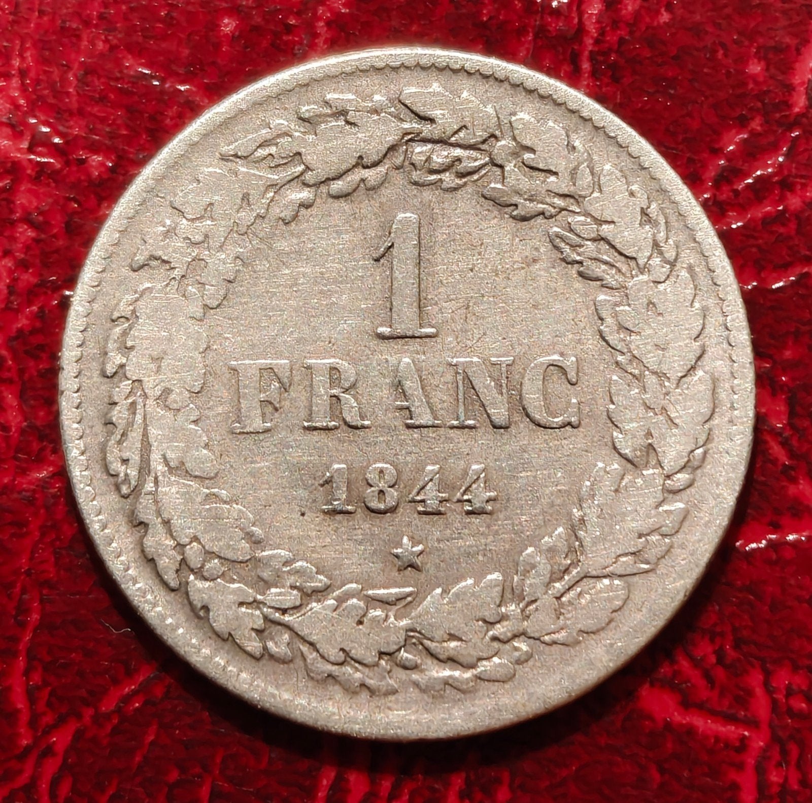 1 Frank 1844 Leopold I Zilver, Enlèvement ou Envoi, Argent, Argent