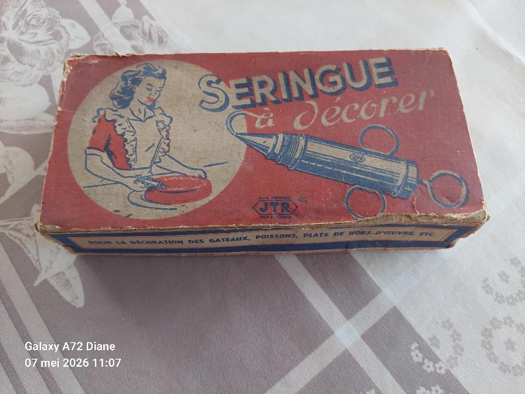 Vintage Franse garneerspuit JTR, Enlèvement, Utilisé