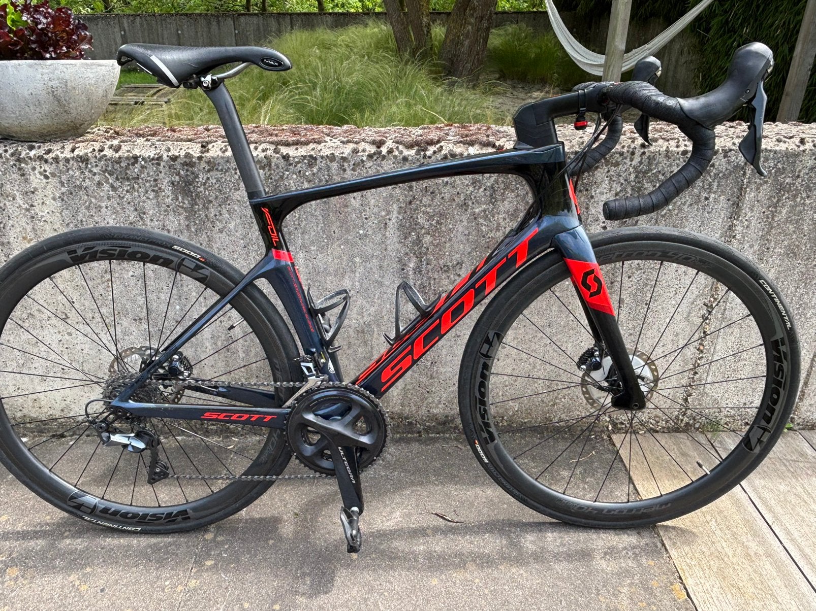Carbon Racefiets Scott Foil 20 Disc maat 54 (M), Fietsen en Brommers, Gebruikt, Carbon, 10 tot 15 versnellingen, Schijfrem