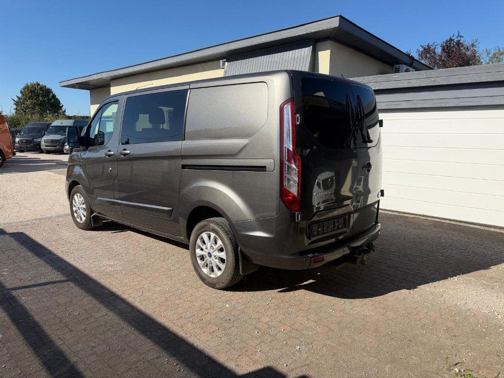 FORD TRANSIT CUSTOM * LIMITED * DUB CAB * 170PK * 5ZITPL *, Voorwielaandrijving, Stof, 1995 cc, 4 cilinders