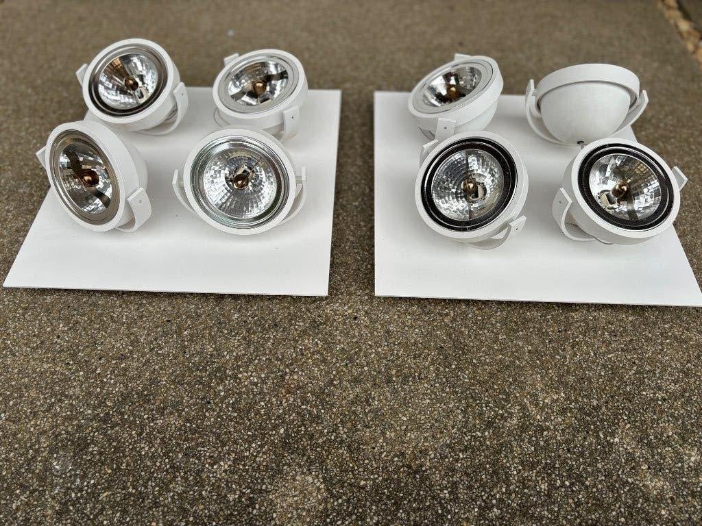 2 plafonniers (marque : Modular Lighting Instruments), Ophalen, Zo goed als nieuw, Wit, Metaal